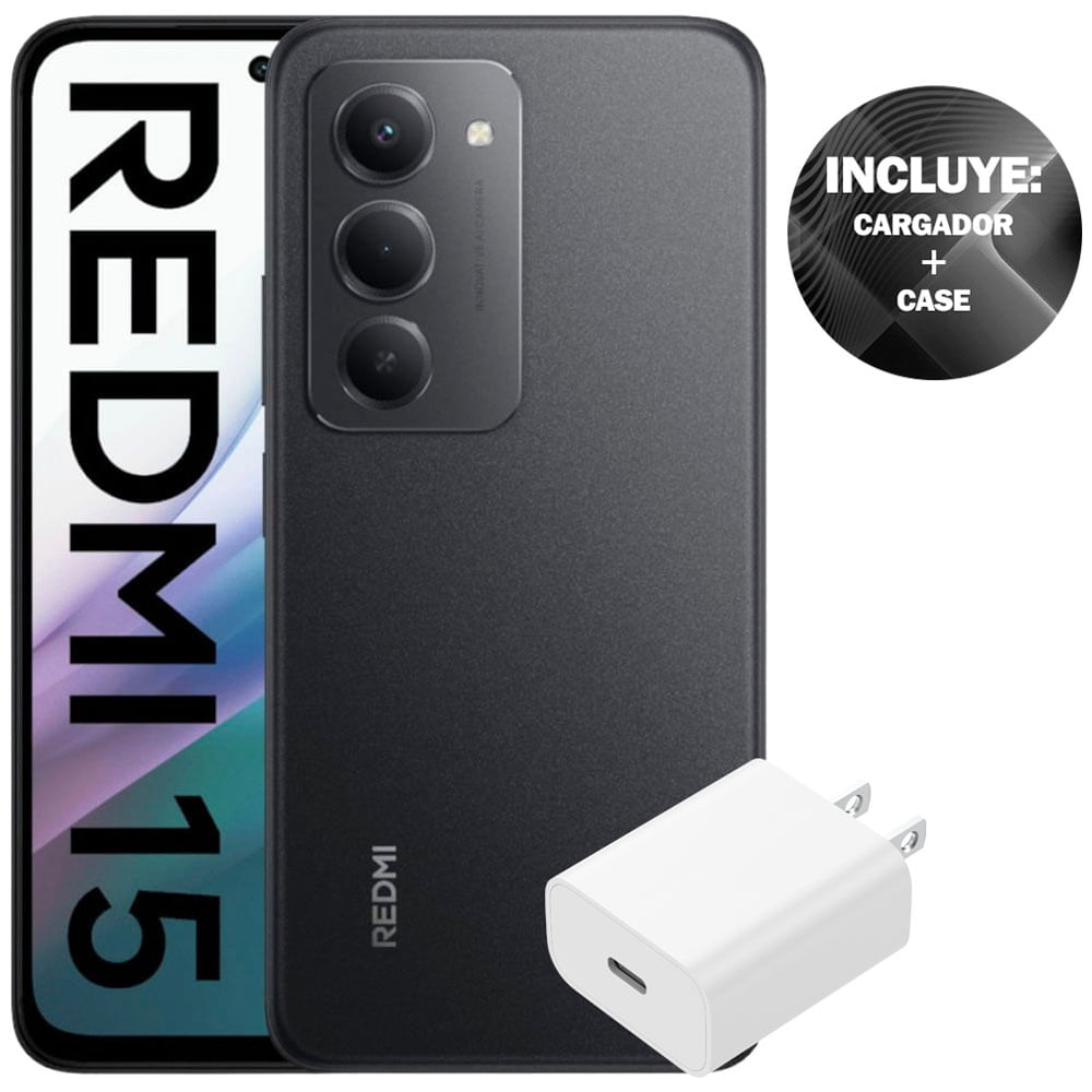 Celular Xiaomi Redmi 15 256 GB 8 GB RAM Pantalla 6.9" (17.53 cm) Snapdragon® 685 Mobile Platform Gran Batería Cámara Posterior 50 MP