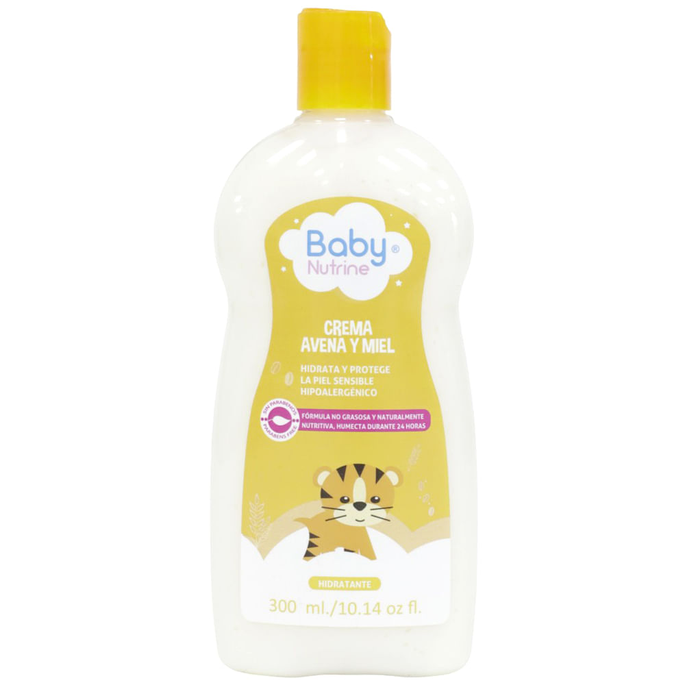 Crema hidratante de avena y miel Baby Nutrine 300 ml para bebé