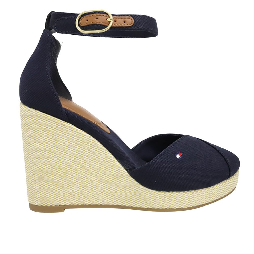 Sandalia alpargata casual Tommy Hilfiger color azul para mujer