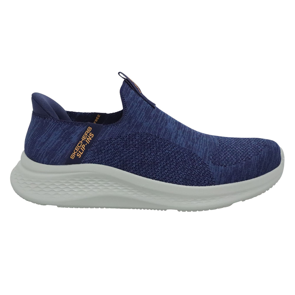 Zapato deportivo casual Skechers azul para hombre