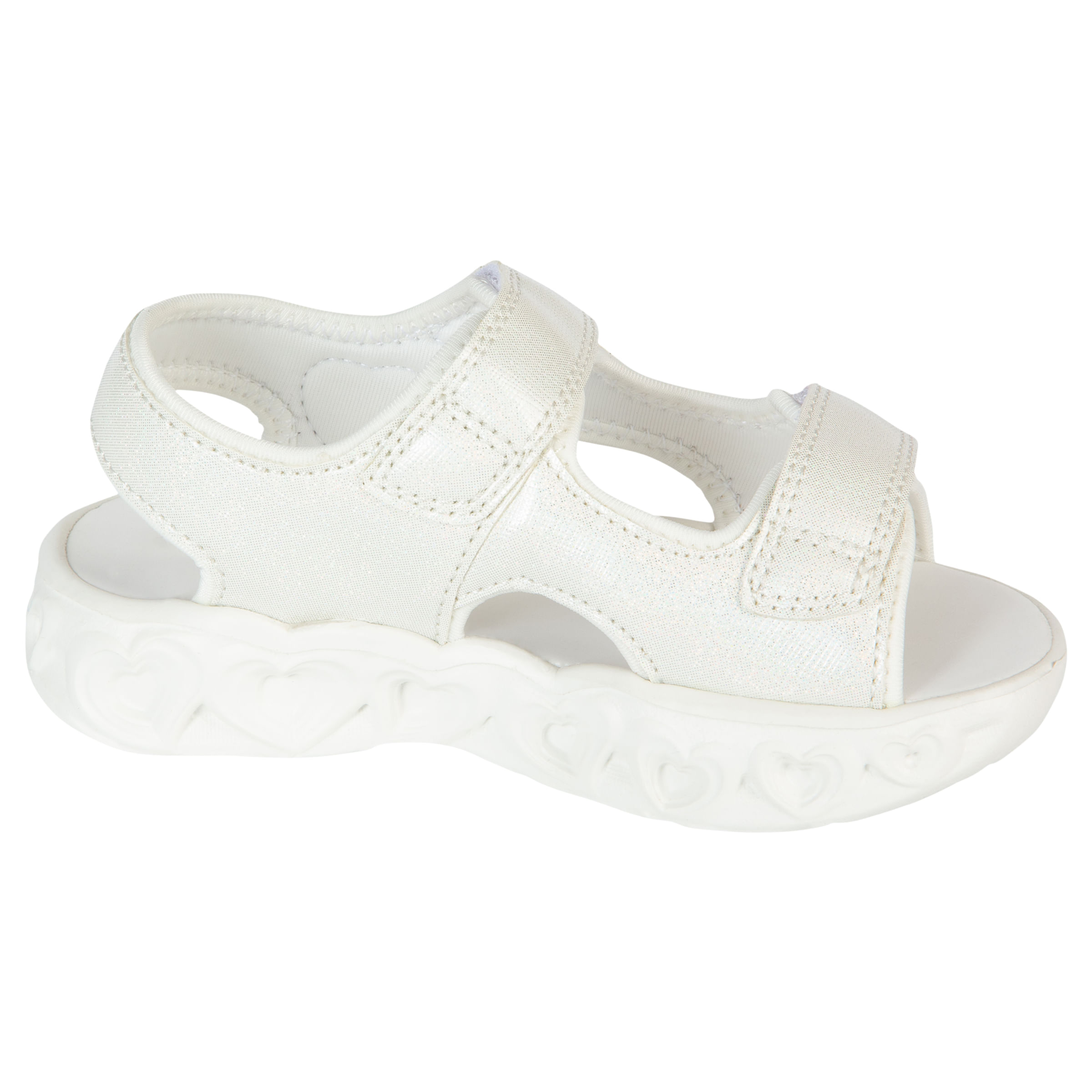 Sandalias Con Diseño De Corazones Para Niña Pequeña Blanco Smartfit 201092