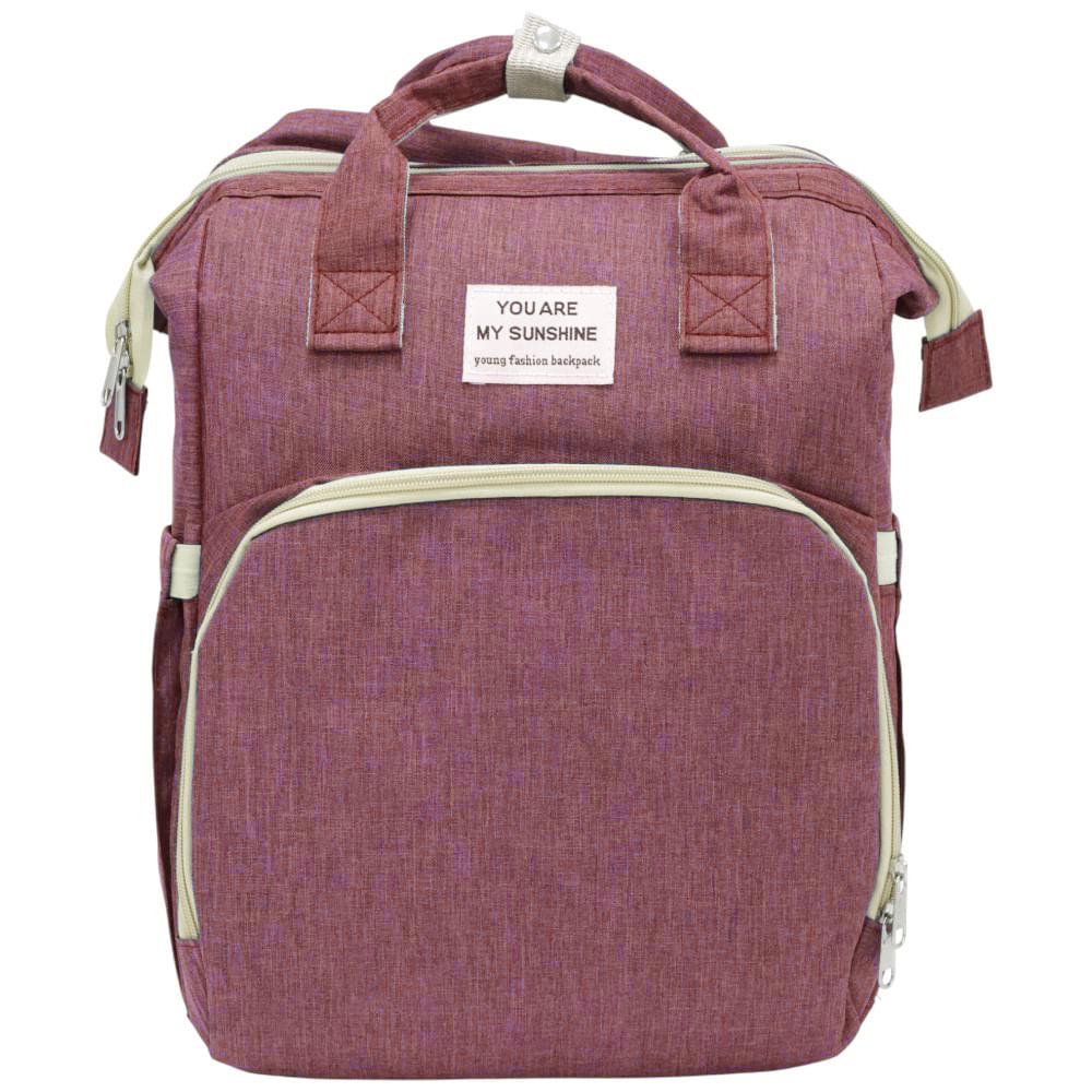 Pañalera cambiador rojo multifunción para bebé