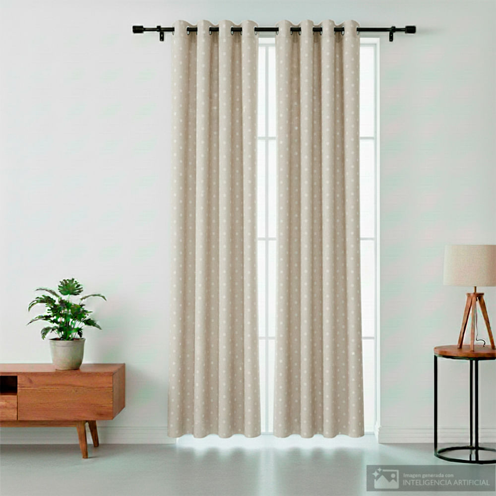 Cortina de dormitorio sheer de poliéster 140 x 229 cm