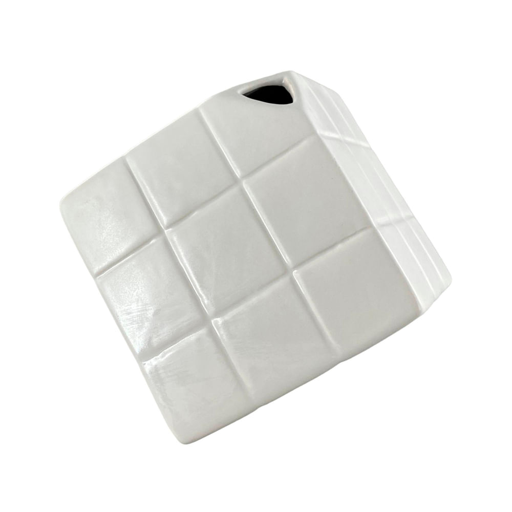 Florero de dolomita cubo 13x13x13 cm