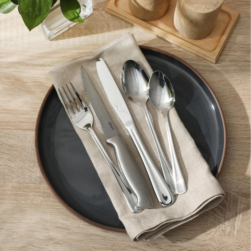 Set de cubiertos de acero inoxidable 20 piezas Gibson