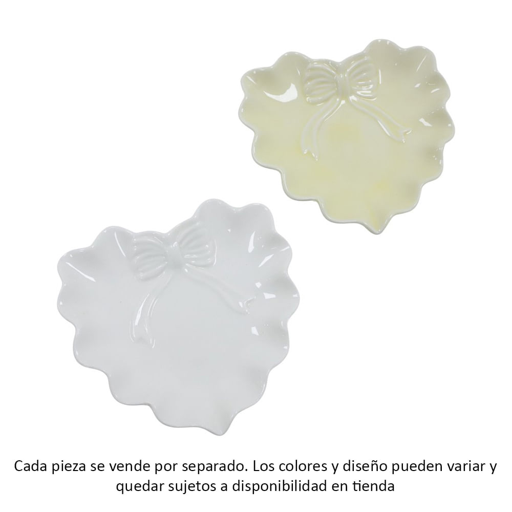 Joyero surtido bandeja con forma de corazón 12x12 cm