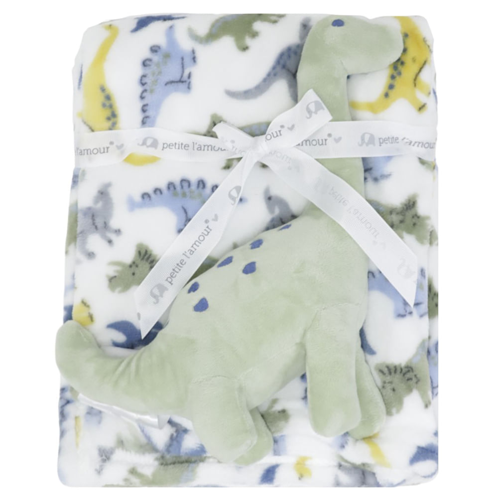 Frazada estampada con peluche para bebé niño