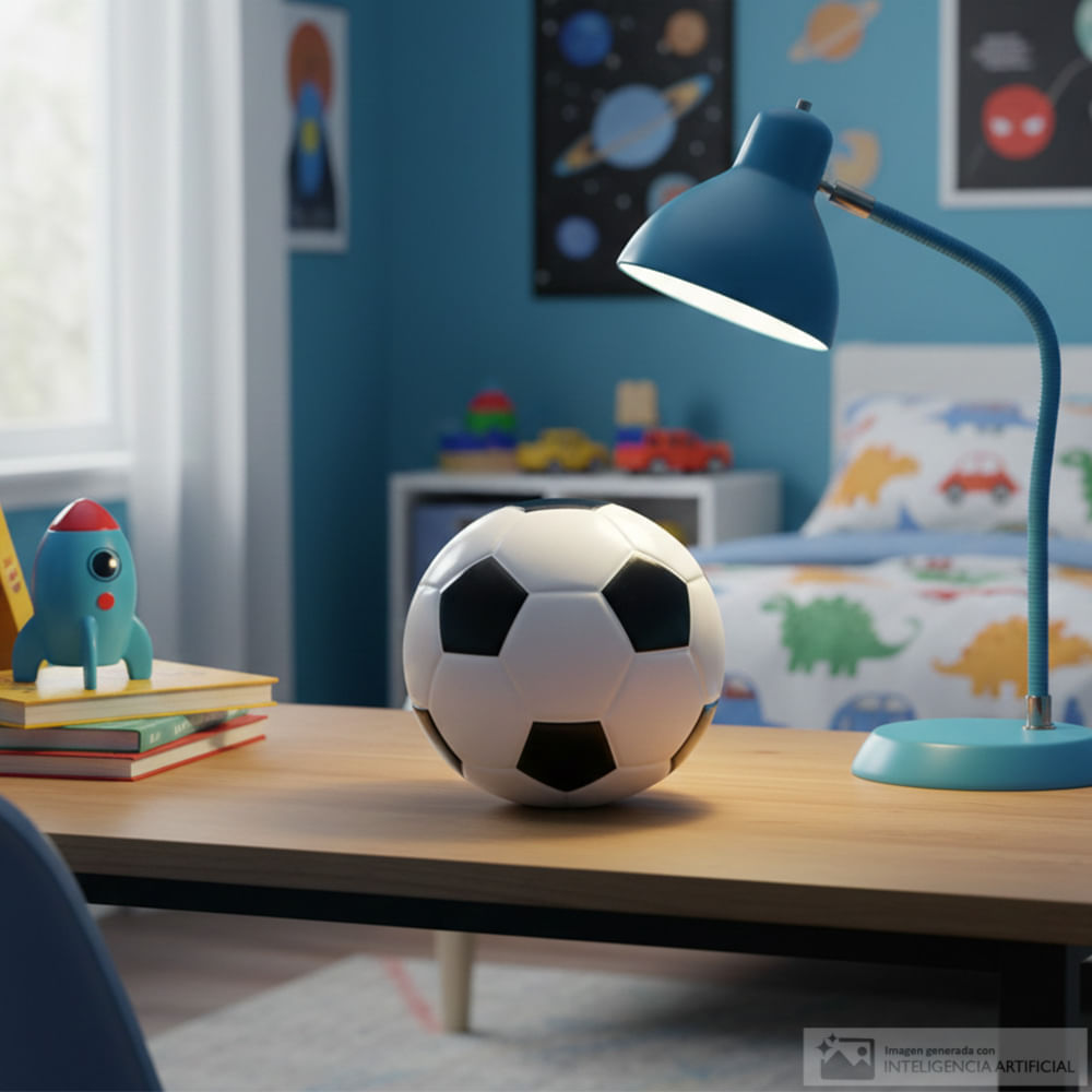 Alcancía infantil de cerámica colores surtidos con diseño de balón de fútbol 12.5x14 cm