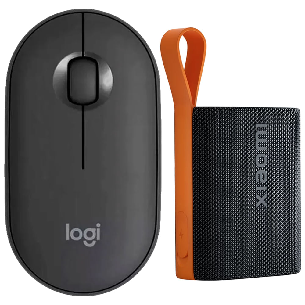 Combo mouse inalámbrico Logitech Pebble 2 M350s + bocina Xiaomi Sound Pocket
