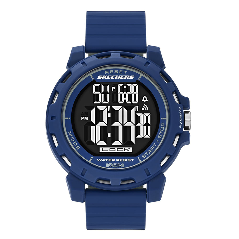 Reloj Skechers digital de silicona en color azul para hombre