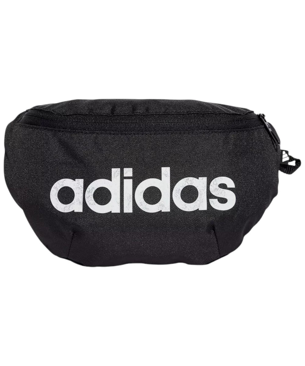 Cangurera deportiva Adidas negra con blanco