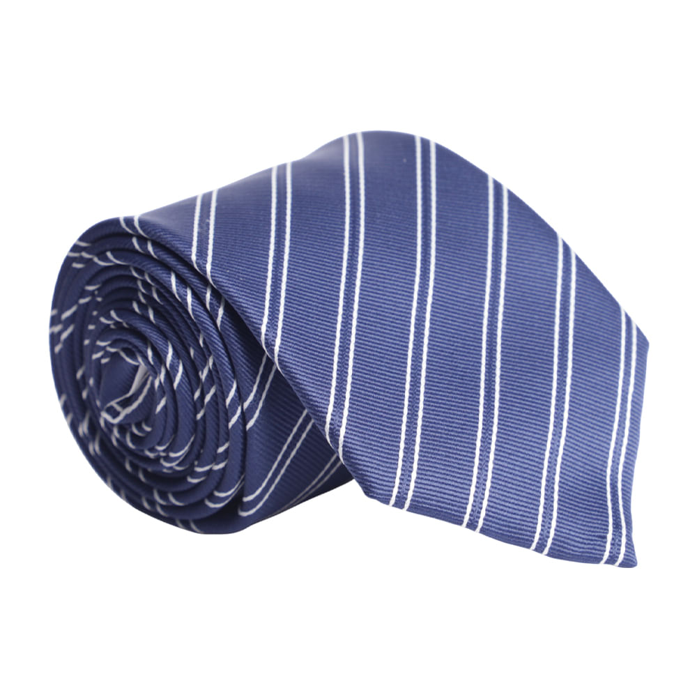 Corbata Nautica azul navy rayada para hombre