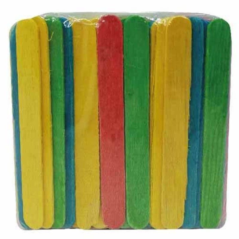 Paletas de madera buho de colores (paquete de 100)