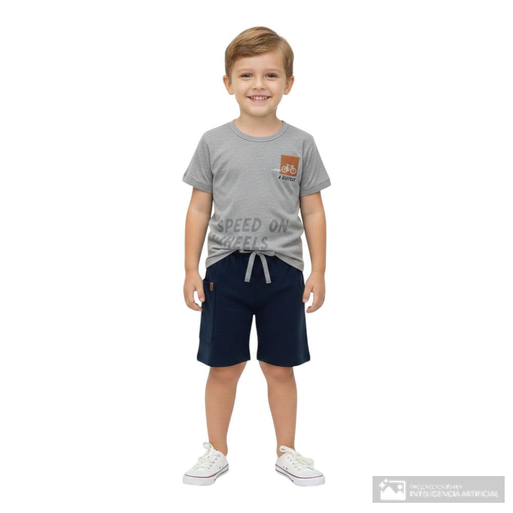 Conjunto de 2 piezas multicolor con estampado para niño
