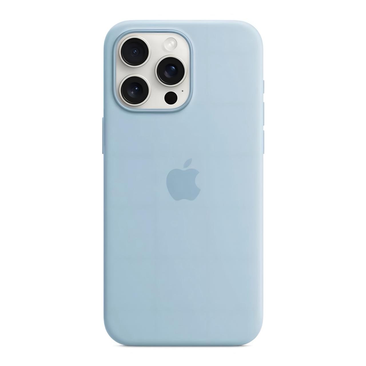 Case protector de silicona Baby blue case para Apple iPhone 15 Pro Max