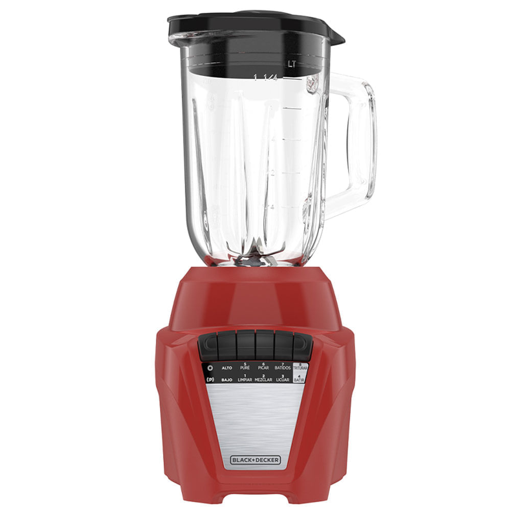 Licuadora Black & Decker jarra de vidrio 1.25l cromada BL0876