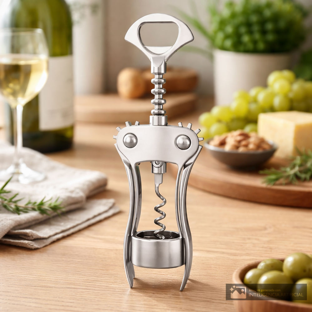 Destapador de acero inoxidable para botella 18.5 cm