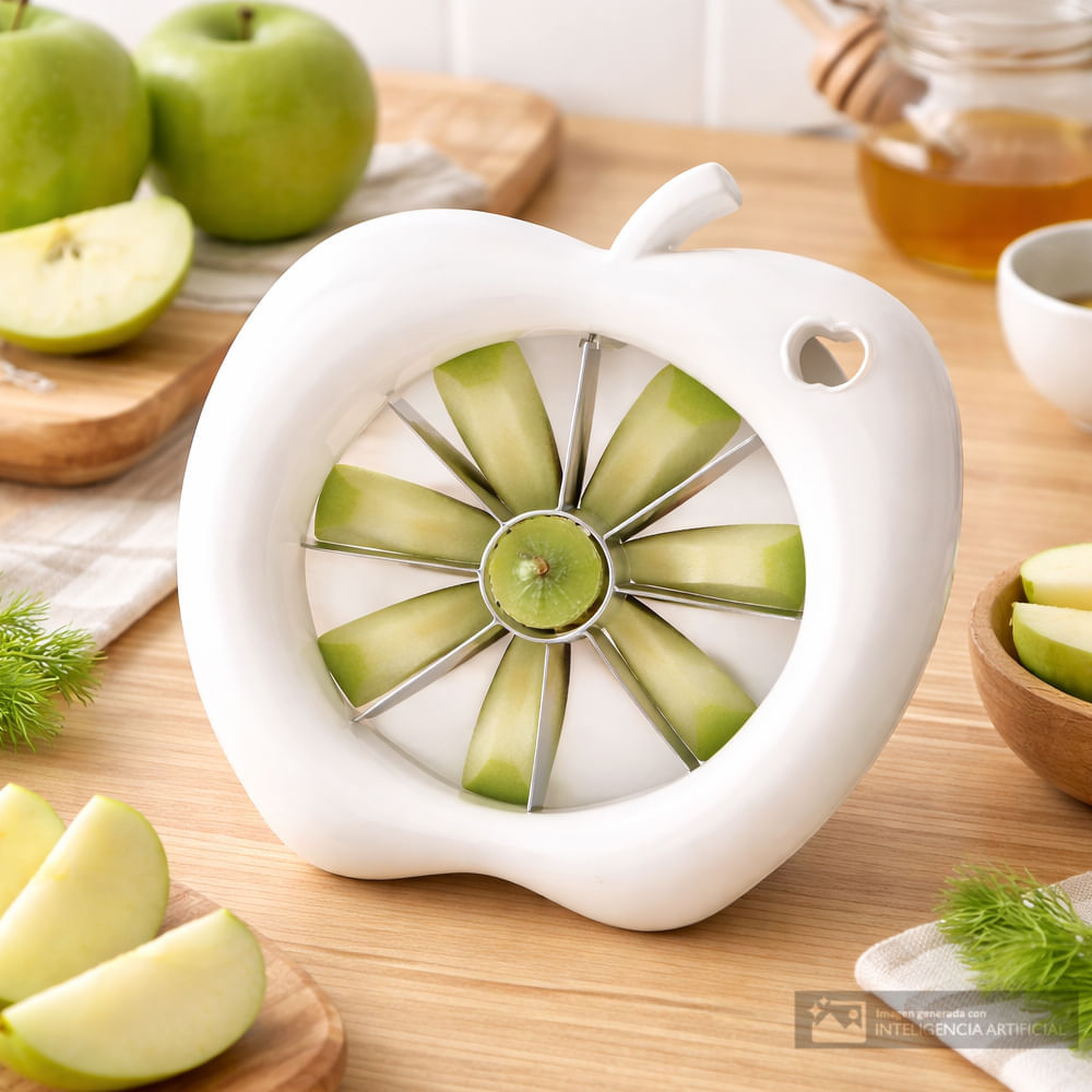 Cortador de acero inoxidable para manzana 14 cm