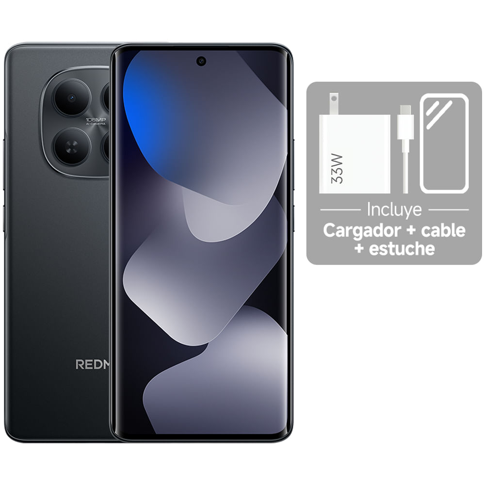 Celular REDMI Note 15 8GB RAM 256GB ROM 6.77" (17.20 cm) MediaTek Helio G100-Ultra Cámara Posterior 108MP