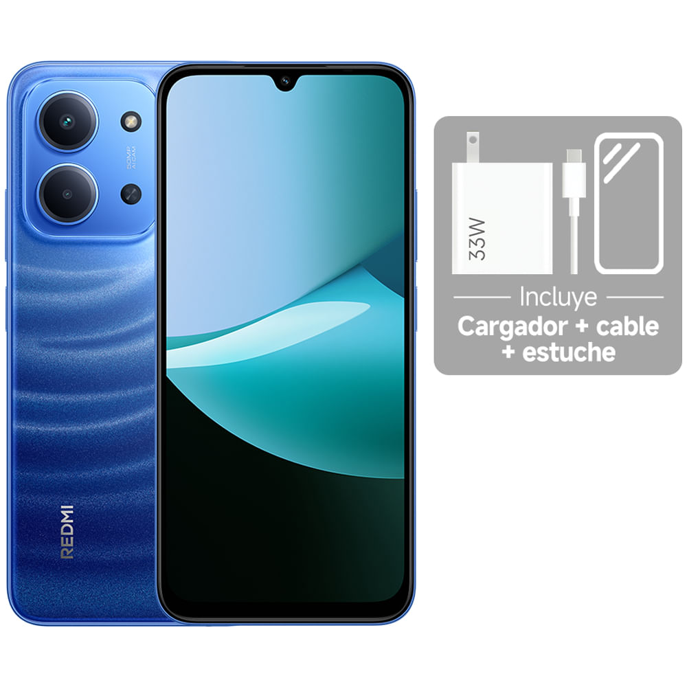 Celular Xiaomi Redmi 15C 128 GB 4 GB RAM Pantalla 6.9" (17.53 cm) MediaTek Helio G81-Ultra Gran Batería Cámara Posterior 50 MP