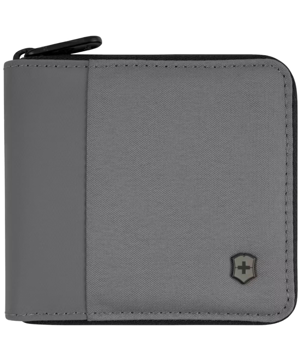 Billetera Victorinox Travel Essentials Zip-Around Wallet Gris con Protección RFID