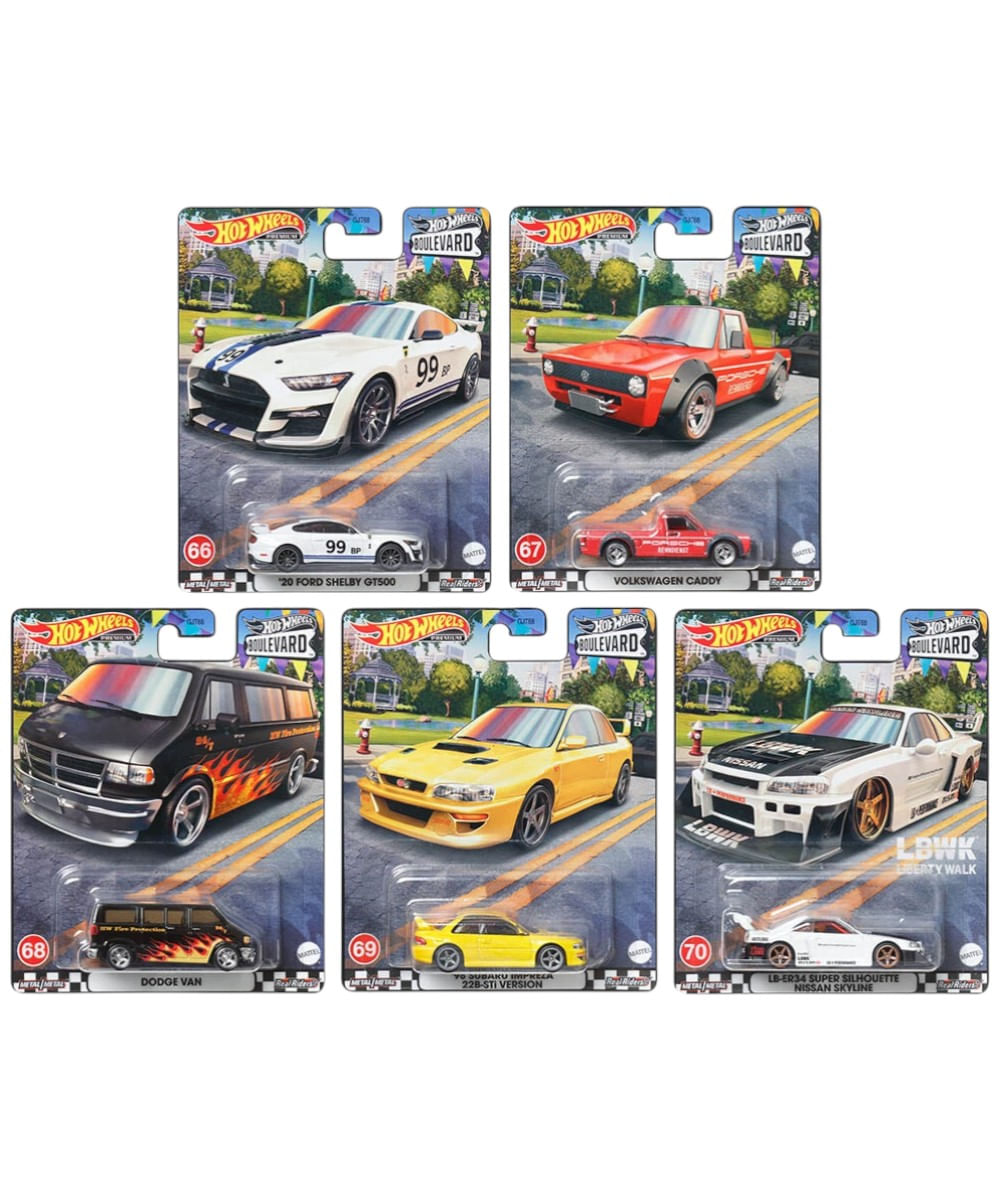 Hot Wheels Boulevard set de autos premium escala 1:64 para colección (1 unidad)