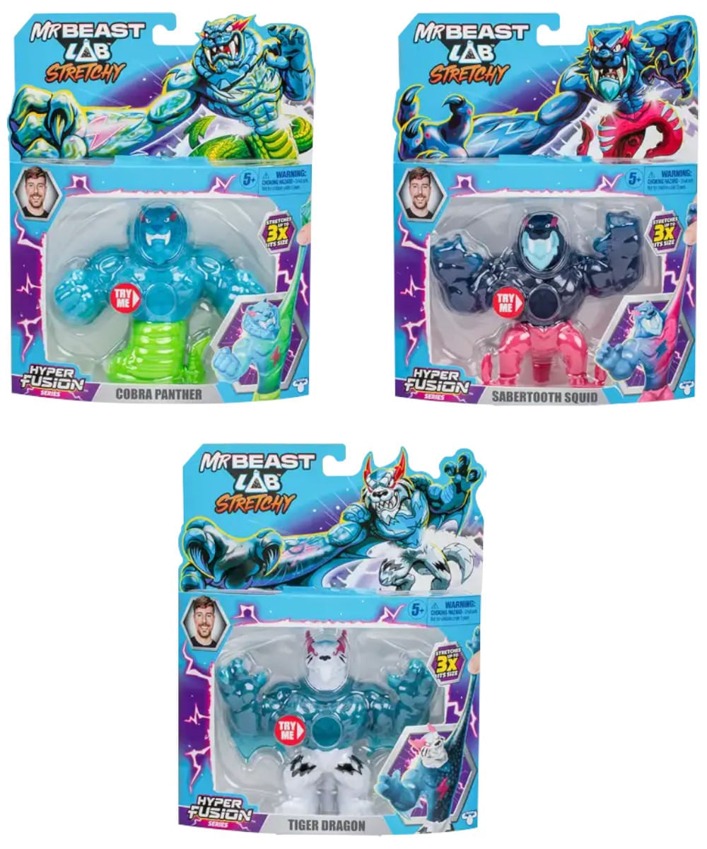 Figura de acción Mr Beast Lab Stretchy Goo Jit Zu surtido 1 unidad