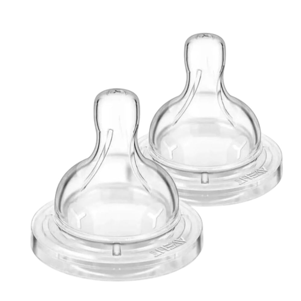 Set de 2 biberones flujo espeso 6M+