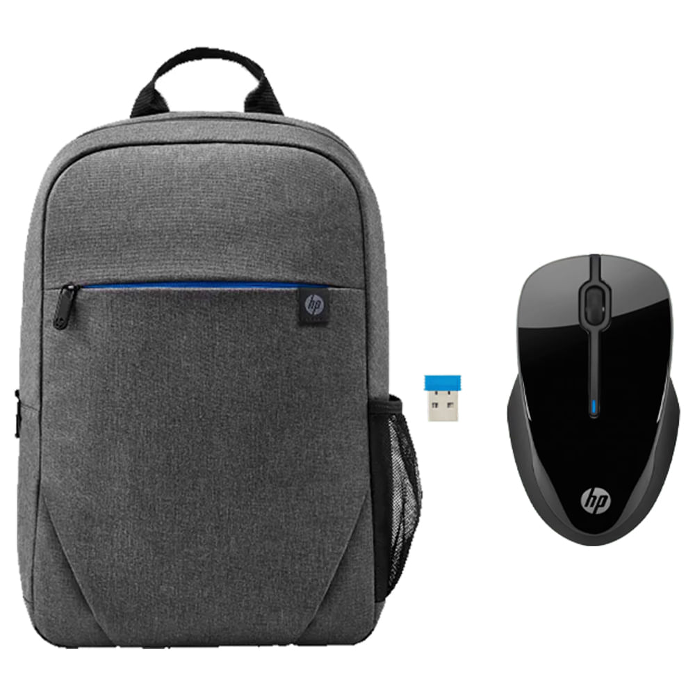 Combo mochila HP Prelude para laptop de 15.6" + Mouse inalámbrico 250