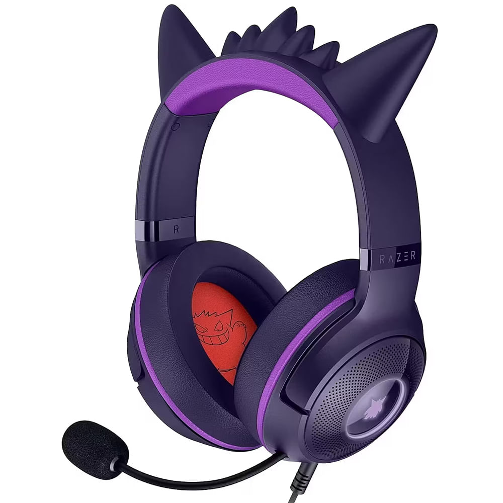 Audífonos cableados gaming on ear Razer Kraken Kitty V2 edición Gengar
