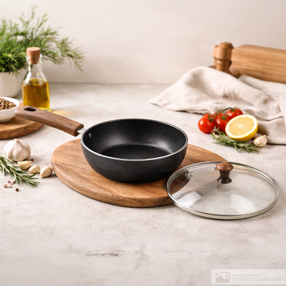 Sartén hueverito con tapa 15cm