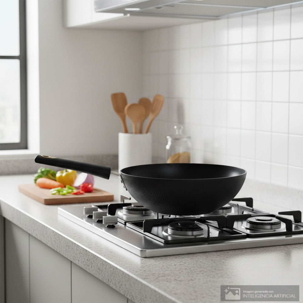 Sartén wok Hamilton Beach de aluminio 28 cm