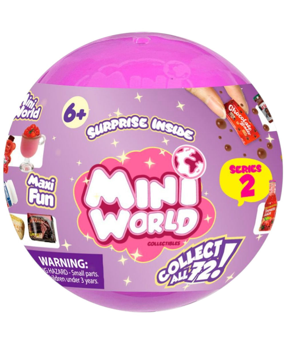 Capsula Mini World coleccionable comida sorpresa 1 unidad