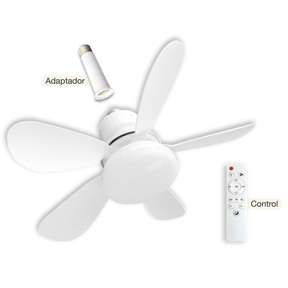 Bombillo Led ventilador luz blanca-neutra-amarilla