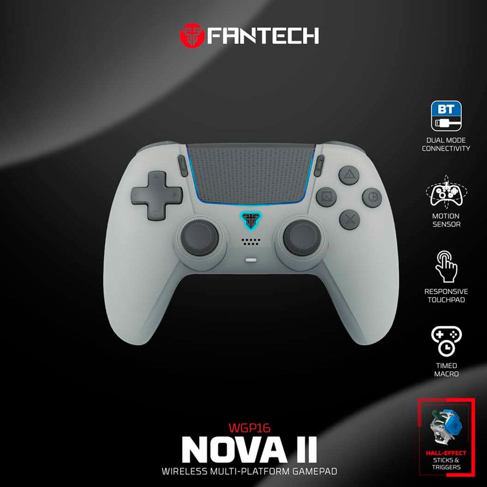 Gamepad Inalámbrica Para Pc Y Ps4 Fantech Nova II Wgp16 Grey