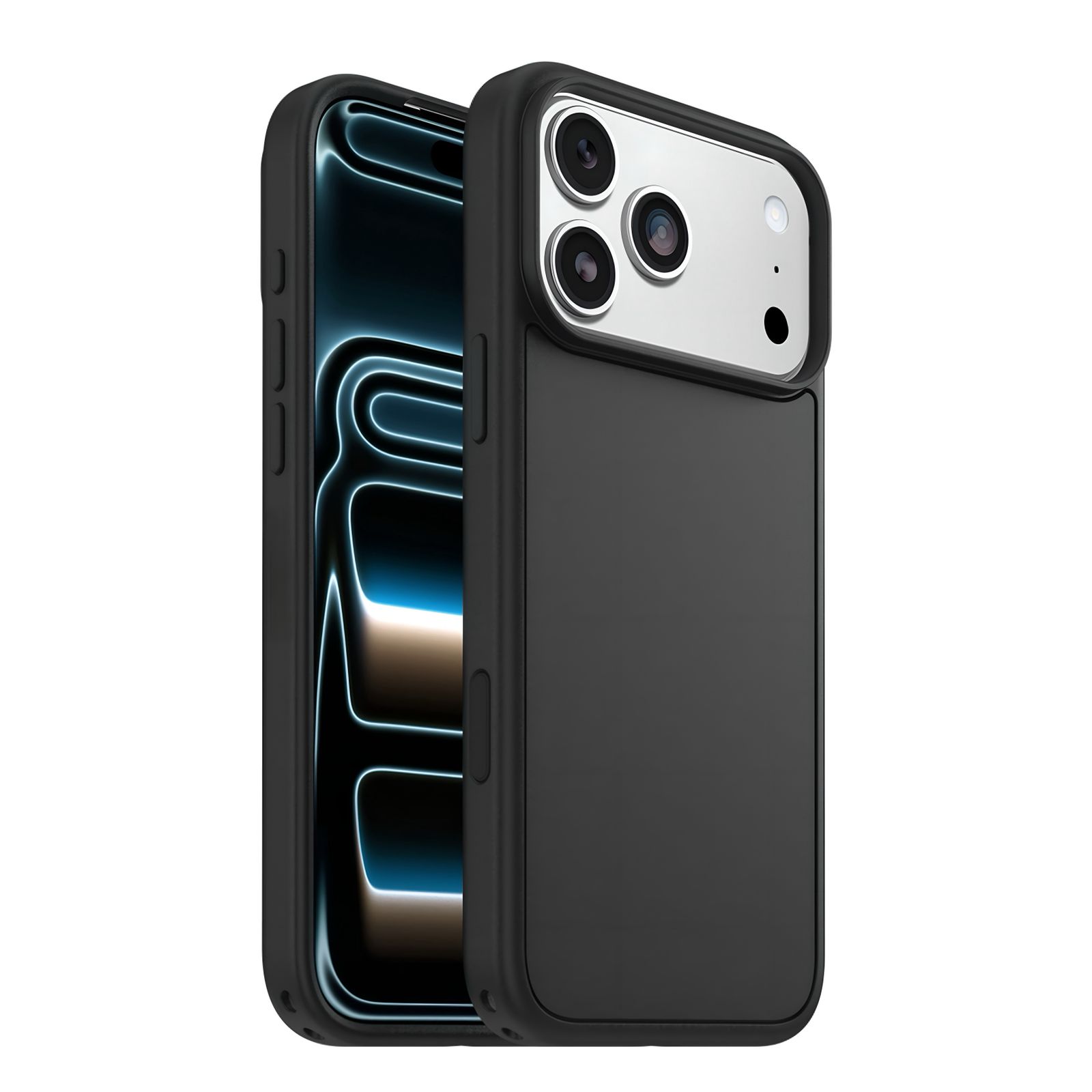 Protector de policarbonato case negro iPhone 17 Pro Max