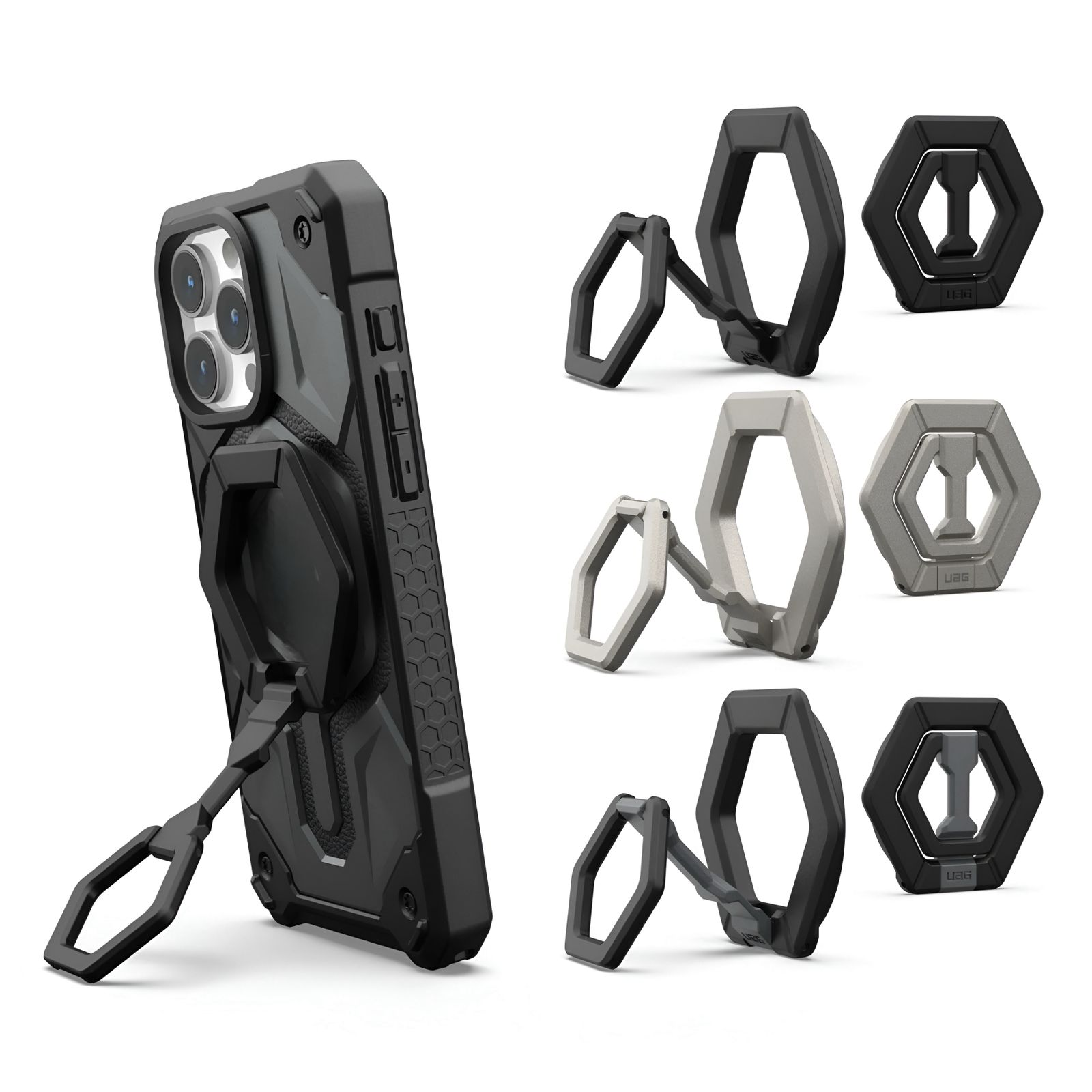 Ring magnetic stand titanium negro