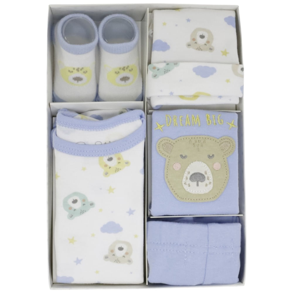 Set de 5 piezas con estampado de osos para bebé niño