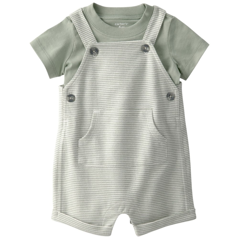 Conjunto bicolor de 2 piezas rayado para bebé niño