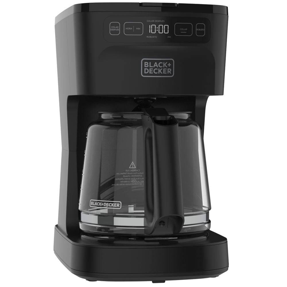 Cafetera programable Black & Decker de 12 tazas con filtro permanente CM0322-0BDLA