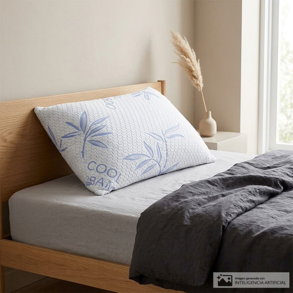 Almohada de enfriamiento .con fibras de bambú