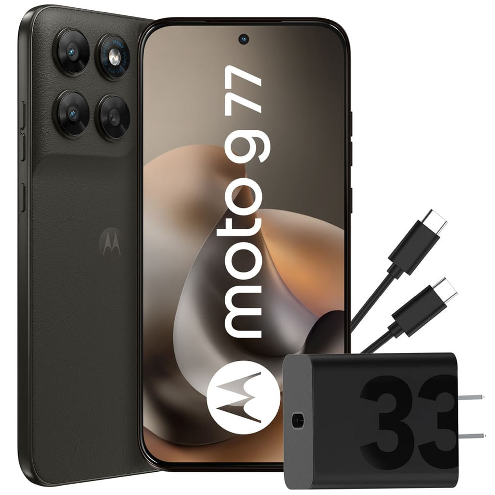 Celular Motorola Moto G77 256GB ROM 8GB RAM 6.7" (17.02 cm) MediaTek Dimensity 6400 5G Desempeño ultrarrápido Cámara Posterior 108MP