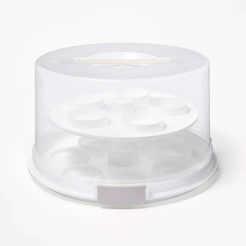 Depósito dos niveles Figmint de plástico para cupcake