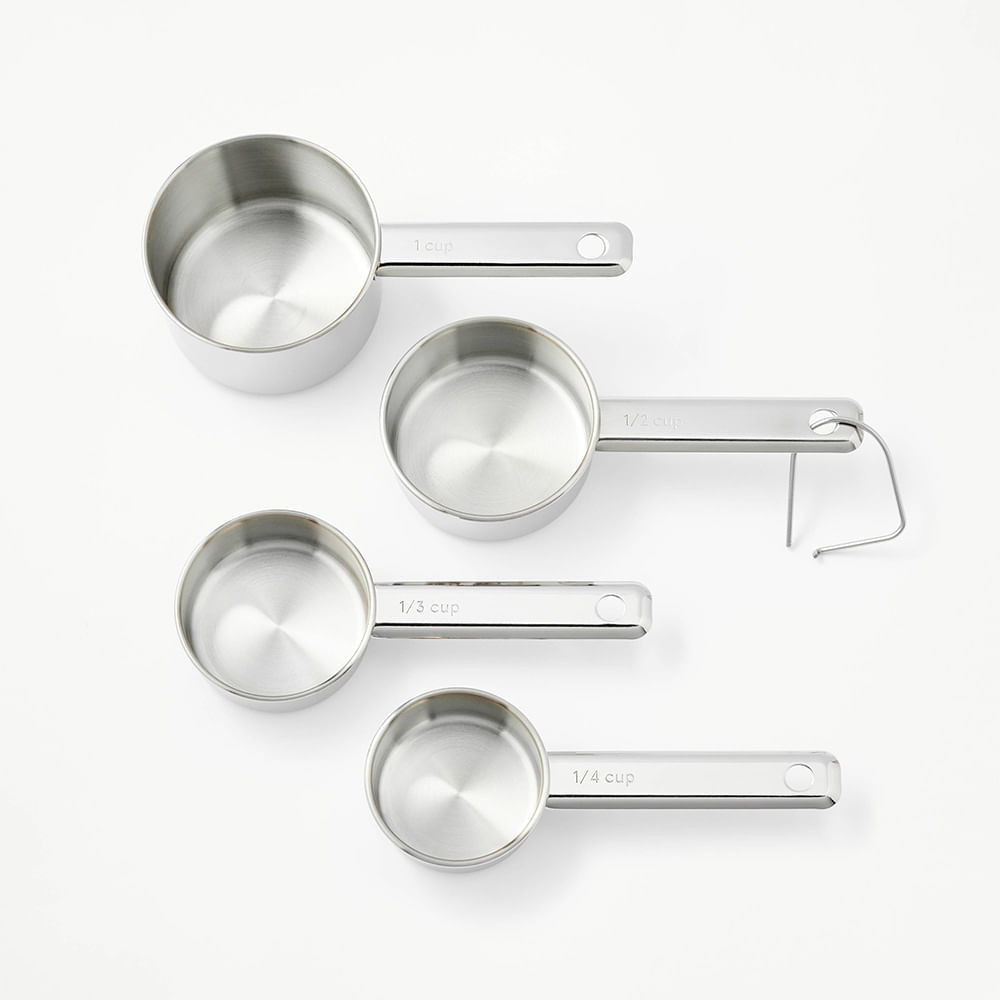 Set de cucharas medidoras Figmint de acero inoxidable 4 piezas