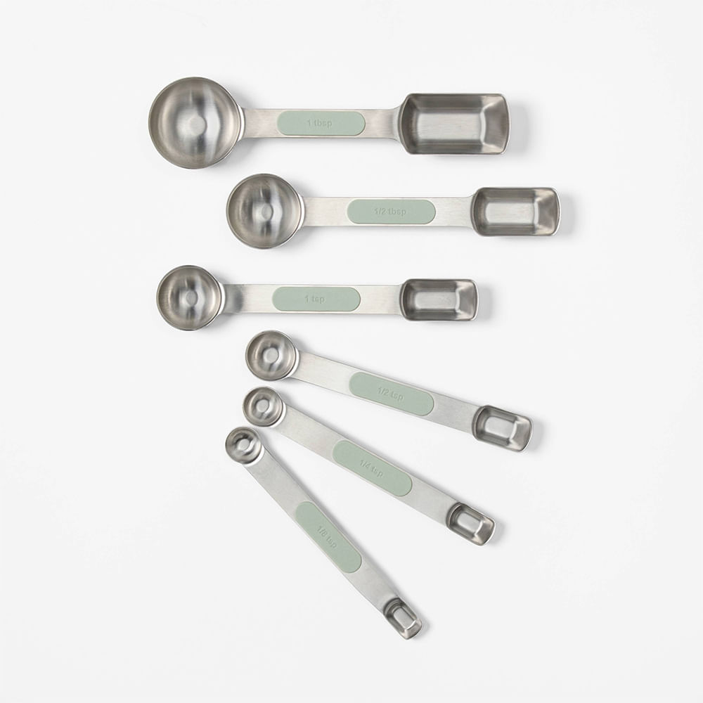 Set de cucharas medidoras Figmint de acero inoxidable 6 piezas