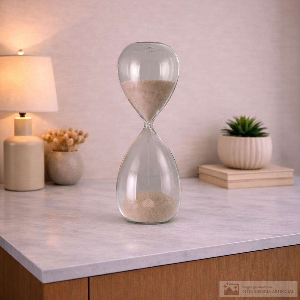 Reloj de arena de vidrio 7.3x26 cm
