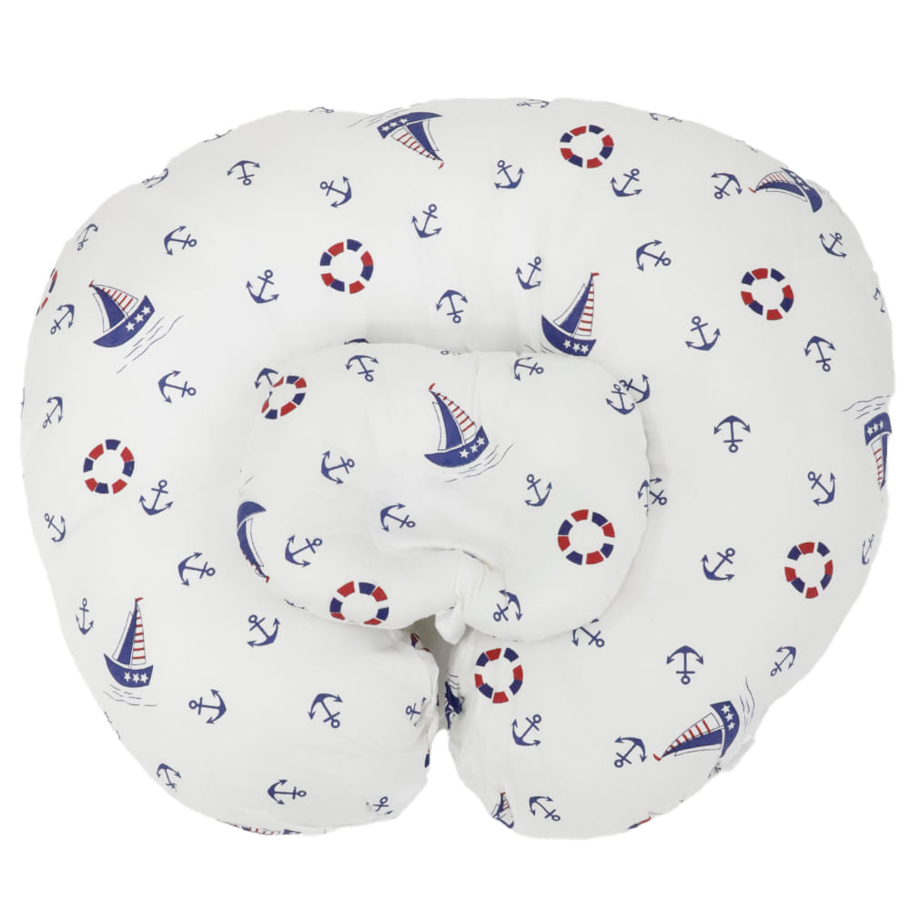 Almohada de amamantar estampada barcos