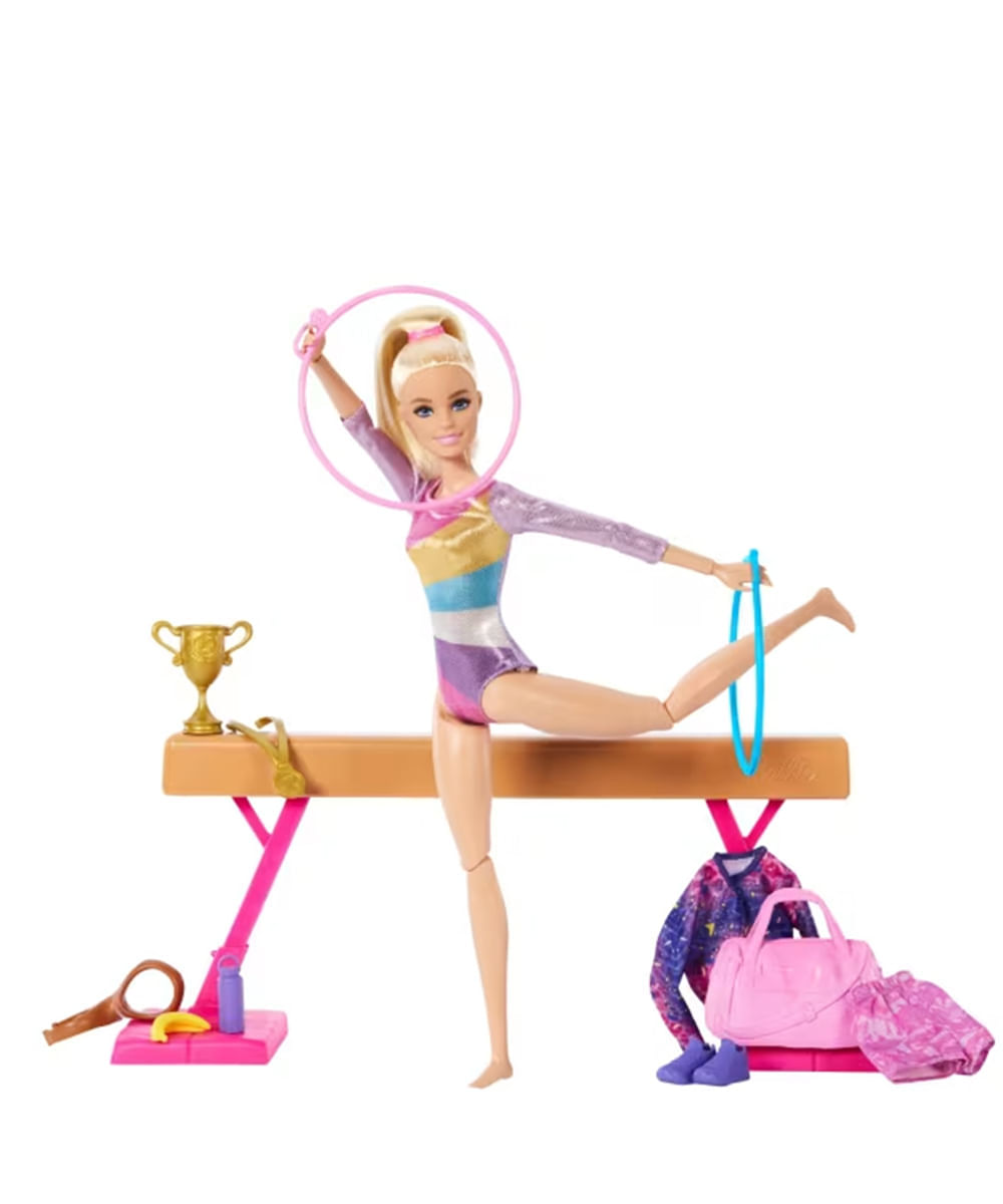Conjunto De Juego Barbie Gimnasta con 10 Accesorios