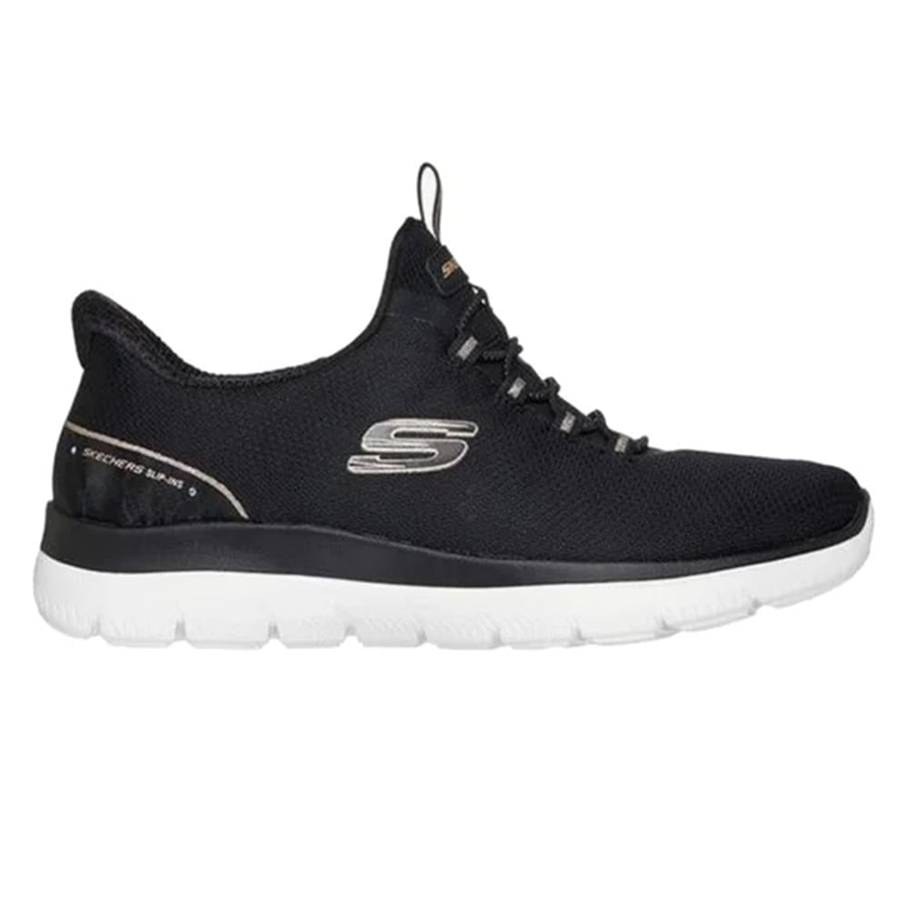 Zapato casual Skechers Summits color negro para mujer