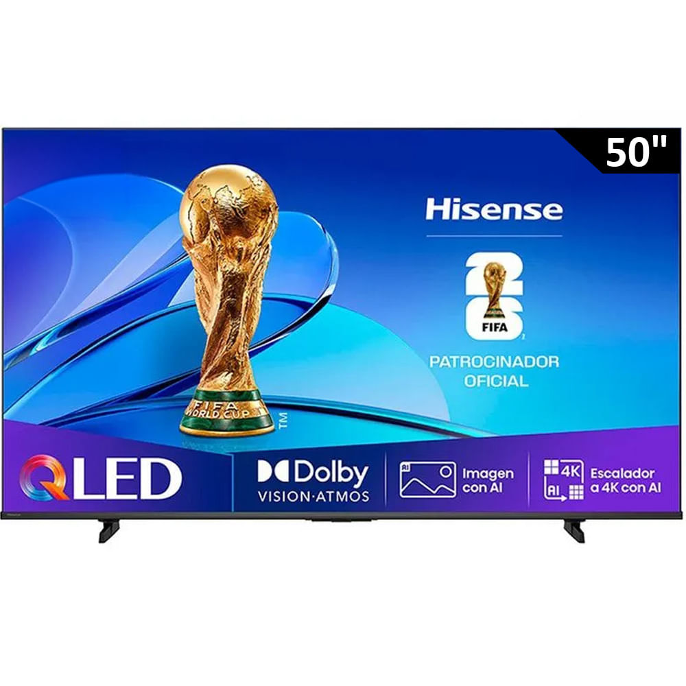 Pantalla Hisense 50" (127 cm) QLED UHD 4K HDR10+ 50Q6QV TV QLED SMART 127 cm (50") UHD/4K VIDAA IA